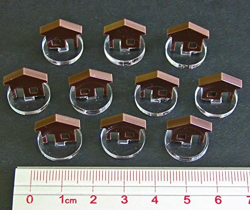 LITKO Power Plant House Marker Set | Compatible with Power Grid Board Game | Funkenschlag | (Variety Set)