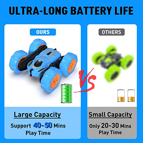 Lotmey Remote Control Car, Rc Cars With Double Sided 360° Flips, Rc Stunt Car With Usb Charging Without Removing The Battery, 4Wd Off Road Remote Control Car For Boys 4-7,8-12 #TOP3