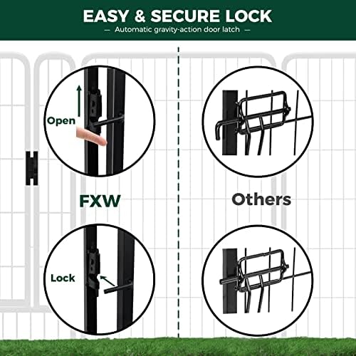 FXW Rollick Unleashed Dog Playpen for Indoor, Yard, RV Camping, 32 inch 8 Panels for Small and Medium Dogs│Patented - 3