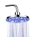Produktbild LED Duschkopf - Haofy Wellnessbrause Handbrause Brausekopf mit Farbwechsel Temperatur, LED Duschbrause für Badezimmer Wellness Spa - 4 Farben, groß