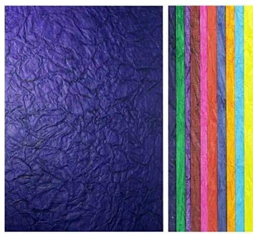 E shopping® A4 Handmade Paper 10 Sheets Assorted Colours