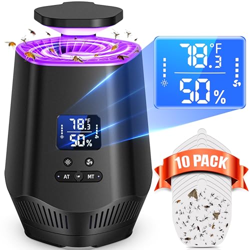 Fooxem Fruit Fly Traps for Indoors, Smart Fly Trap Indoor Bug Zapper Gnat Traps for House Indoor...