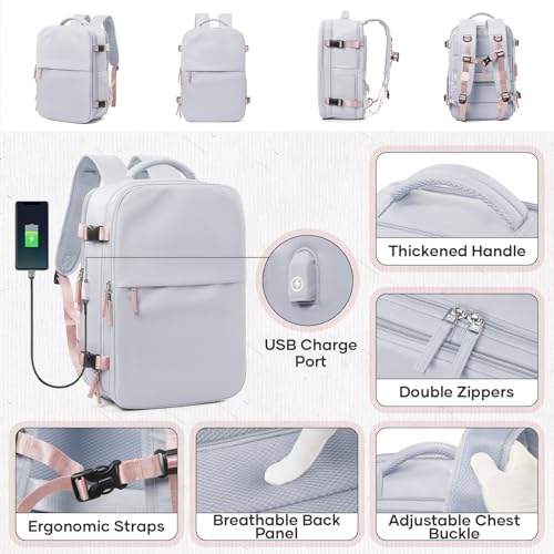 Vacuum Travel Backpack with Pump for Women Men, Carry on Air Backpack for Flight Approved, Personal Item Luggage Backpacks Bulto de Viaje Tiktok Backpacks4