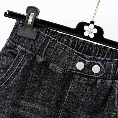 Womens Elastic Waist Ripped Distressed Jeans Pants for Curvy Boyfriend Straight Leg Bell Bottom Jeggings Plus Size4