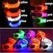 Premium LED Light Up Armband, Reflective Adjustable Wearable Silicone Running Belt Strap / Waterproof Glow in the Dark for Running Jogging Walking Cycling Concert Camping Outdoor Sports (Colorful)