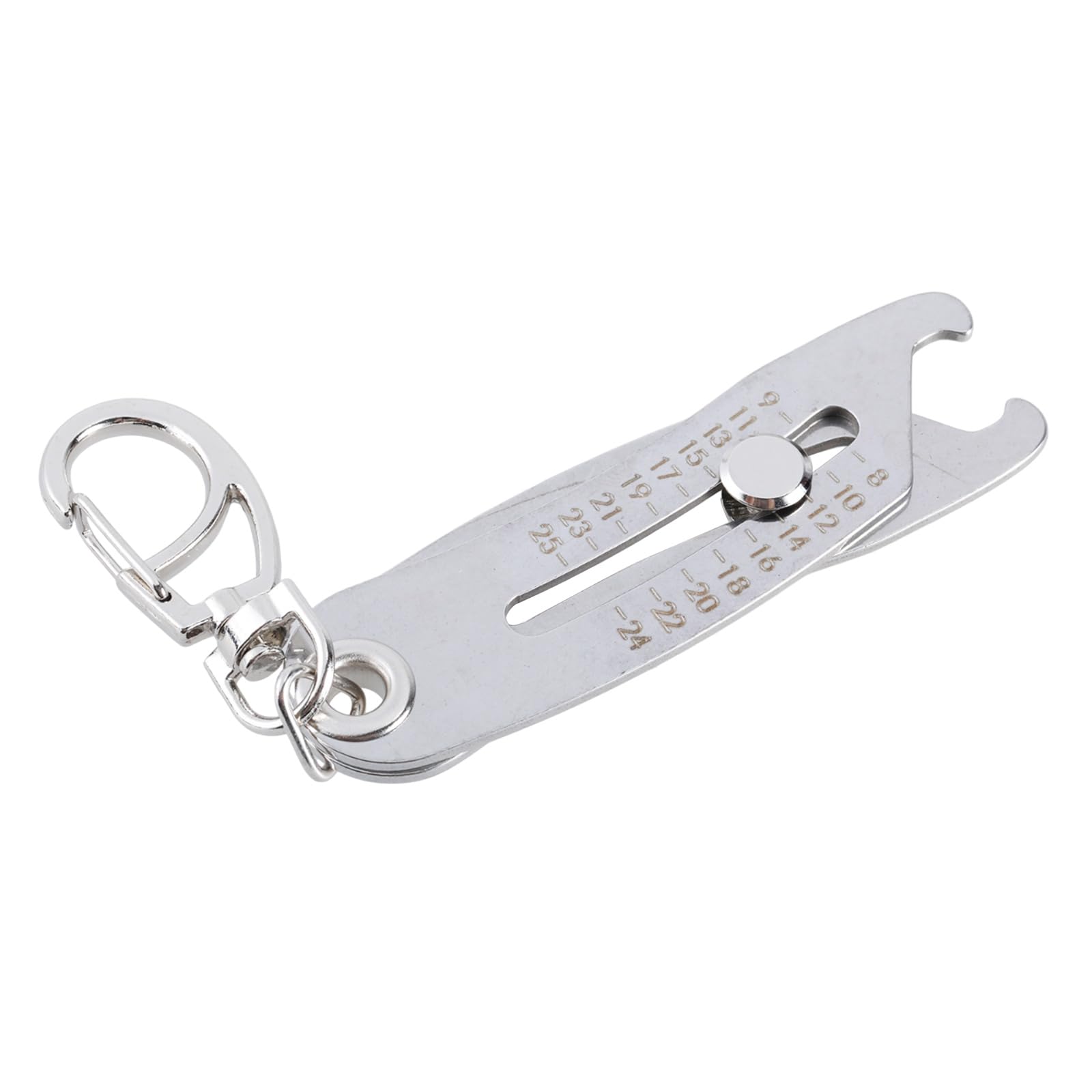 Tsophreniq Multicolor Portable Thread Size Checker Keychain Measuring Tool Nut And Screws For Fast Measurement Keychain