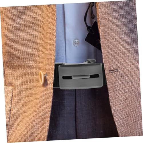 Men's Nylon Ratchet Belt Buckle Automatic Buckle Belt for Mens Casual Black Pants4