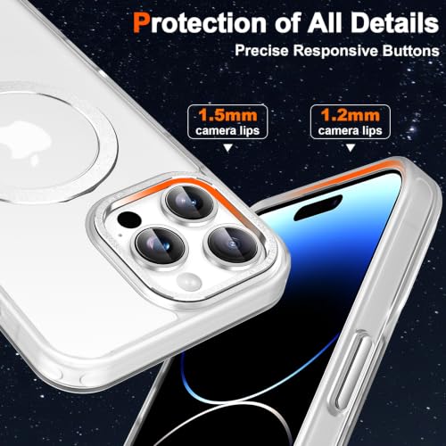 Lufanbis Magnetic for iPhone 14 Pro Case with Ring Stand, Frosted White by Lufanbis - Used condition - Image 6