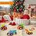 Yiosion Friction Powered Cars Push and Go Trucks Construction Vehicles Toys Set of Tractor Bulldozer Dump Truck Cement Mixer for Baby Toddlers Infants Boys Gifts