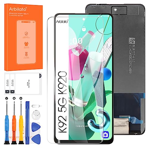 Screen for LG K92 5G Screen Replacement for LG K920 LCD Screen LMK920,LM-K920 Touch Display Digitizer Assembly Repair Parts（Black） -  Arbilato