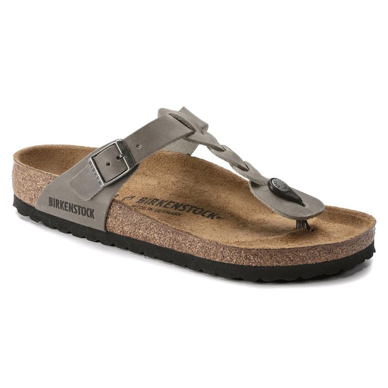 Image of Birkenstock Gizeh Braided Oiled Leather Sandals - Heritage Patina with Comfort, 8-8.5 Wide