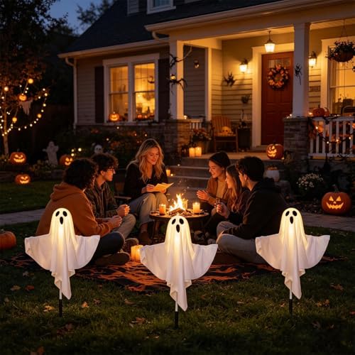 Fantômes Décor Imperméables 3 Pièces avec Éclairage Intégré - 2