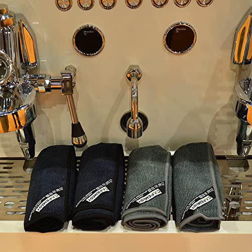 Barista Micro Cleaning Towels Pack - Cafemasy 4Pcs Soft Absorbent Non-Abrasive Micro Cleaning Cloth For Barista To Clean Steam Wand Coffee Or Espresso Machine #TOP5