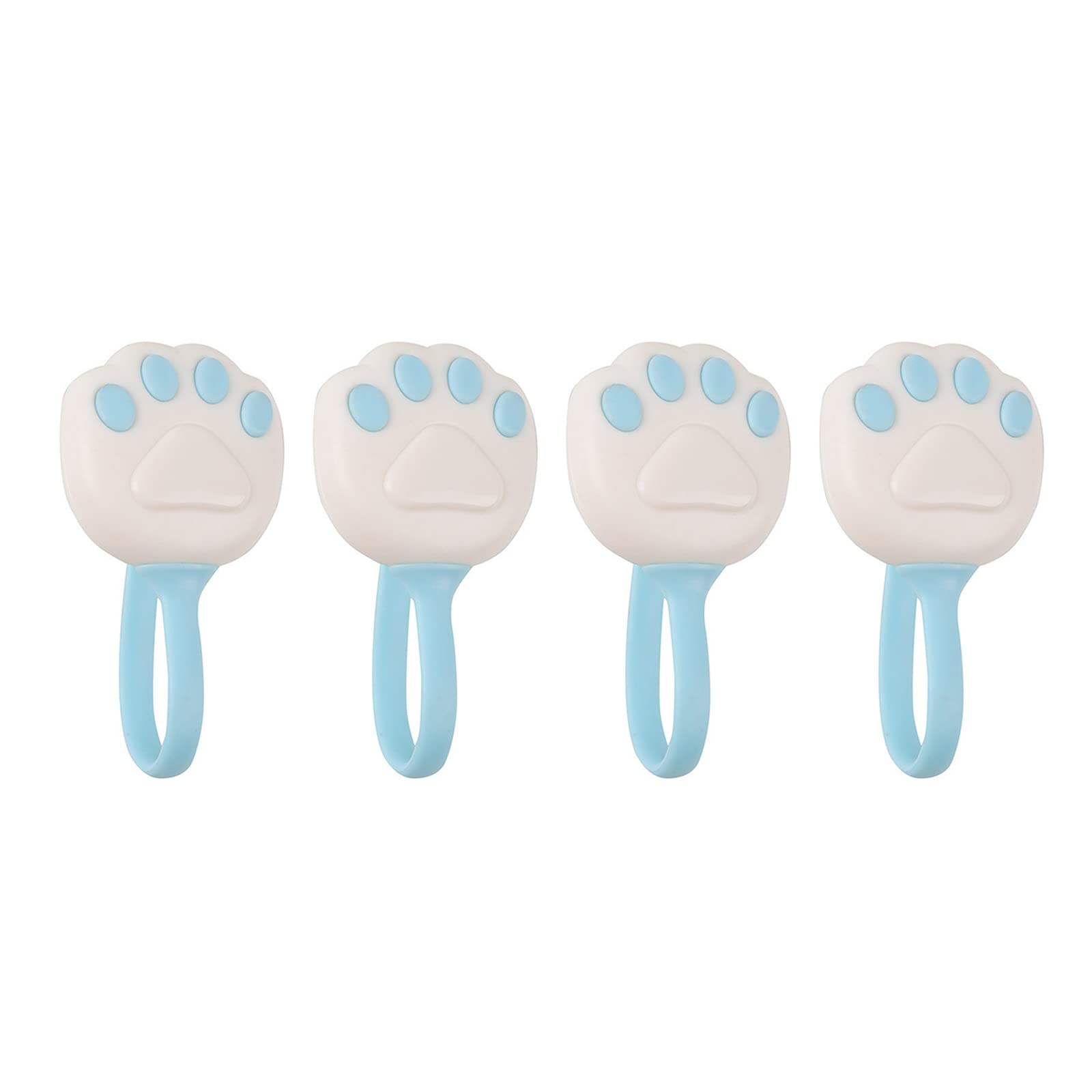 Jazuaiao Cartoon Footprint Bed Sheet Clips 4pcs Quilt Cover Fastener Supplies for Dormitory Blanket Fixing Supplies Accessory Blanket Clips for Bed