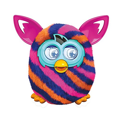 Furby Boom Diagonal Stripes 5" Plush Toy Interactive with Furby Furblings Creature