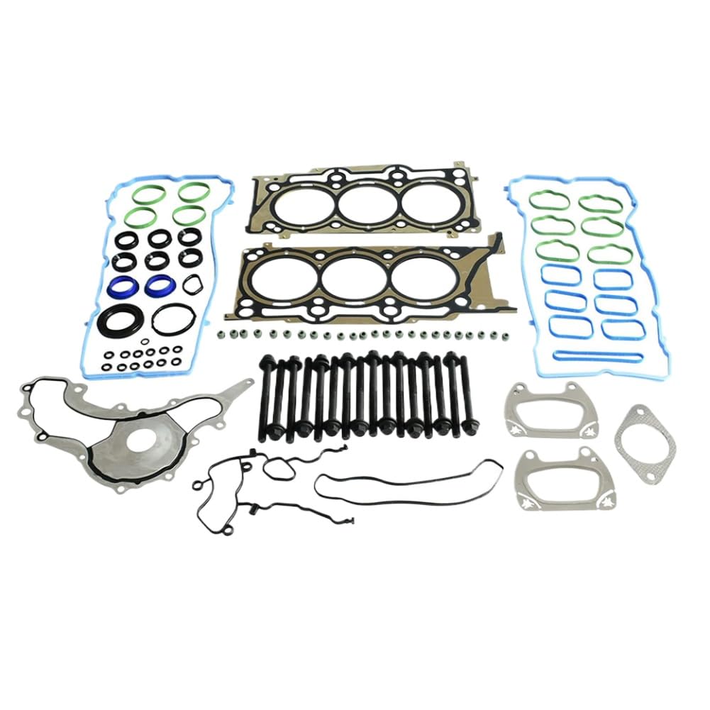 Juego de pernos de junta de culata compatible con motor de gasolina V6 de 3,6 L para cargador 300 Journey Ram 1500 Cherokee 3,6 L 2011-2016