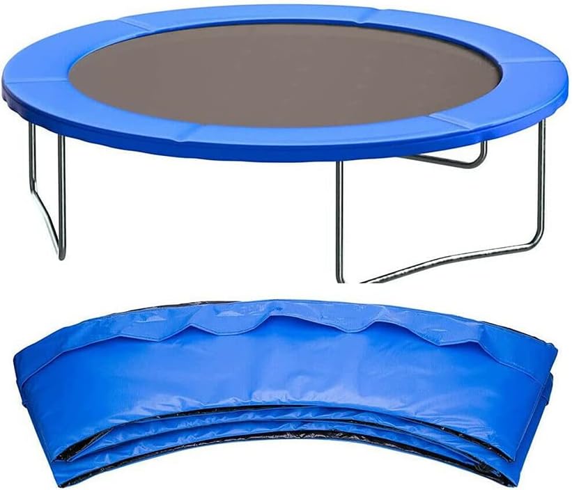 Trampoline Surround Pad Outdoor Trampoline Safety Mat, Round Trampoline Protector Pad Waterproof and UV Resistant Foldable Trampoline Edge Cover