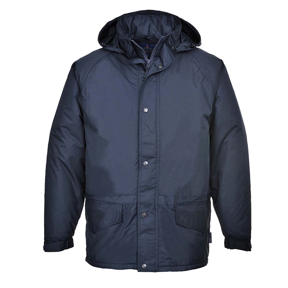 Portwest S530 Kurtka Arbroath Polarem Podszewka Polarowa Zamek Błyskawiczny | Granatowy, 5XL, EN 343 Klasa 3:3, Krój Komfortowy, Długi Rękaw, Unisex, Kieszeń na Telefon, Oddychająca Odzież, Poliester