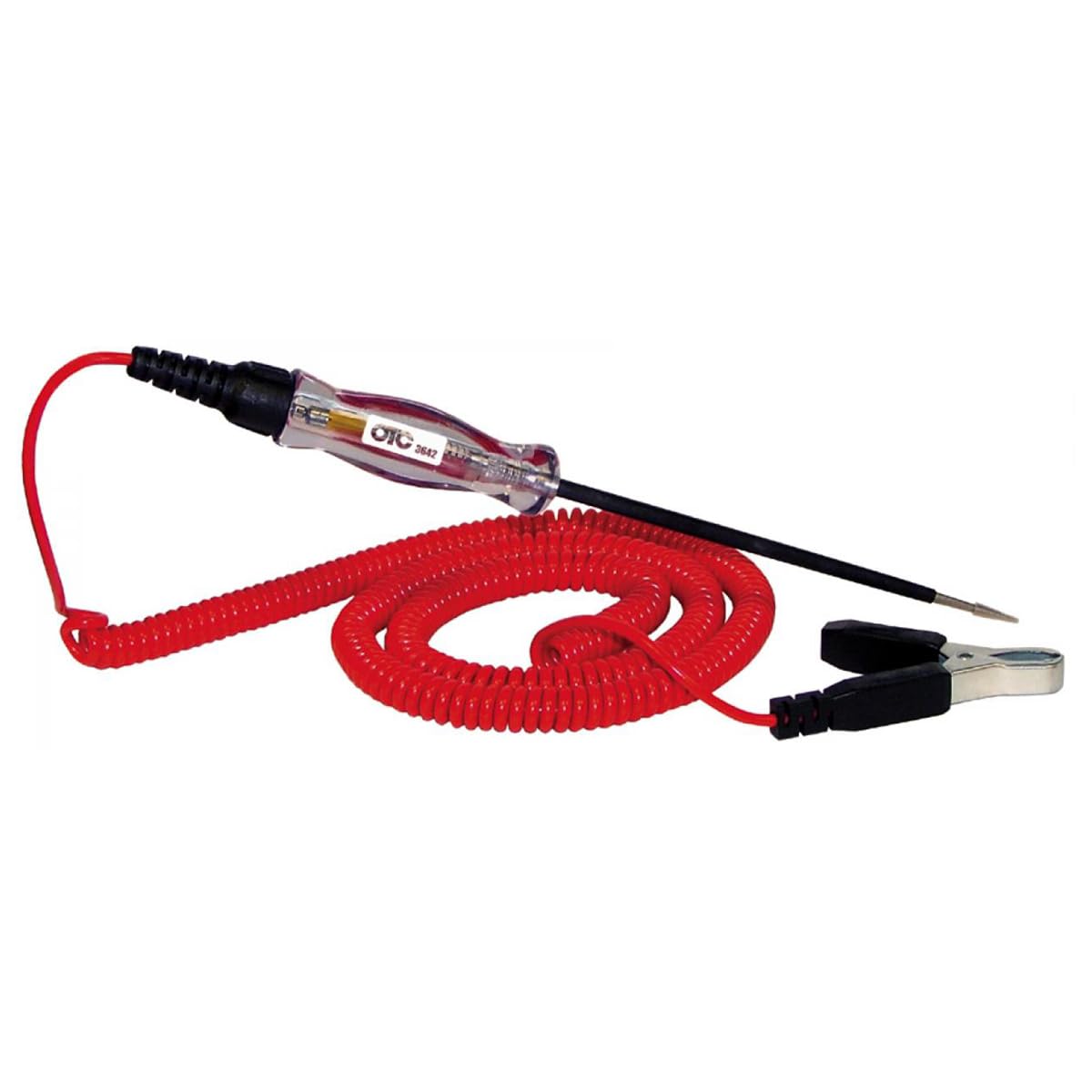 OTC 3642 Truck Electrical Circuit Tester - 12V-24V with 24 Foot Cord,Red