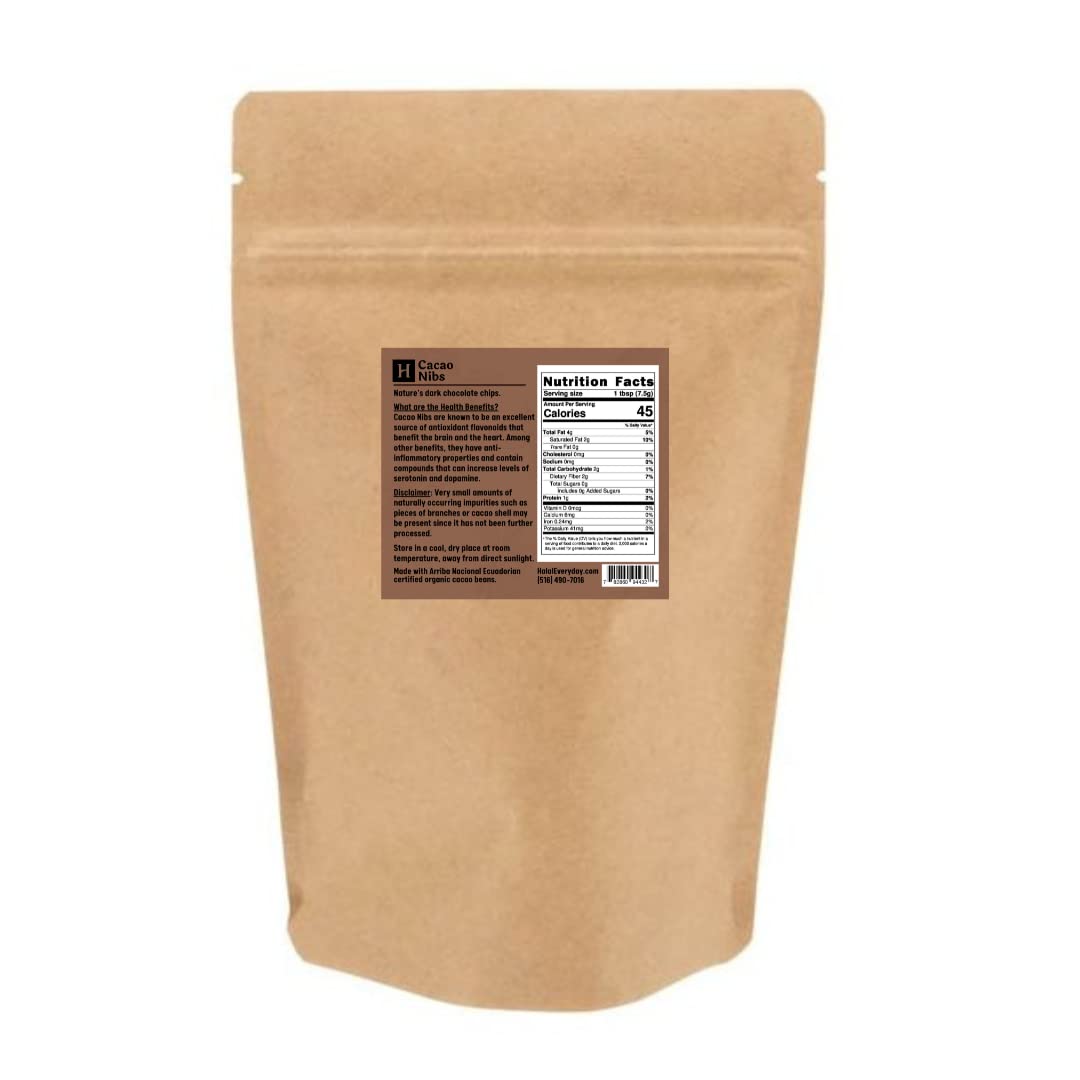 Amazon.com: Raw Cacao Nibs from Ecuador - 100% Pure, Raw and All Natural.  Non-GMO, Gluten-Free, Vegan - 5 Pounds : Grocery & Gourmet Food