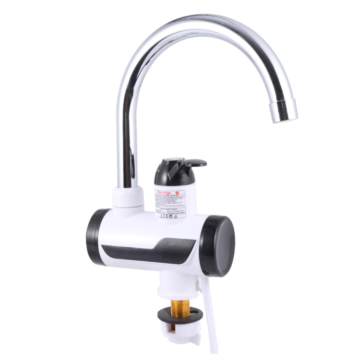 Robinet d'eau chaude électrique en acier inoxydable facile à installer
