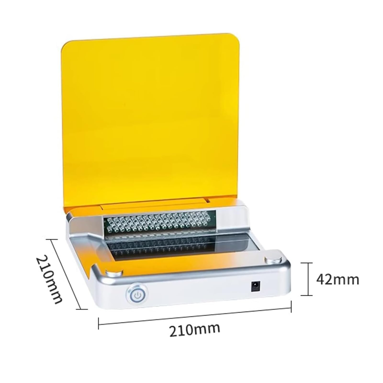 Transiluminator światła LED do elektroforezy żelowej, niebieskie światło 470 nm z filtrem bursztynowym i regulowaną intensywnością, obszar obserwacji 70 x 160 mm