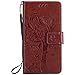 Produktbild nancencen Compatible with Handyhülle Nokia 650 (5 Zoll) Flip Schutzhülle Zubehör Lederhülle mit Silikon Back Cover PU Leder Handytasche Etui Schale
