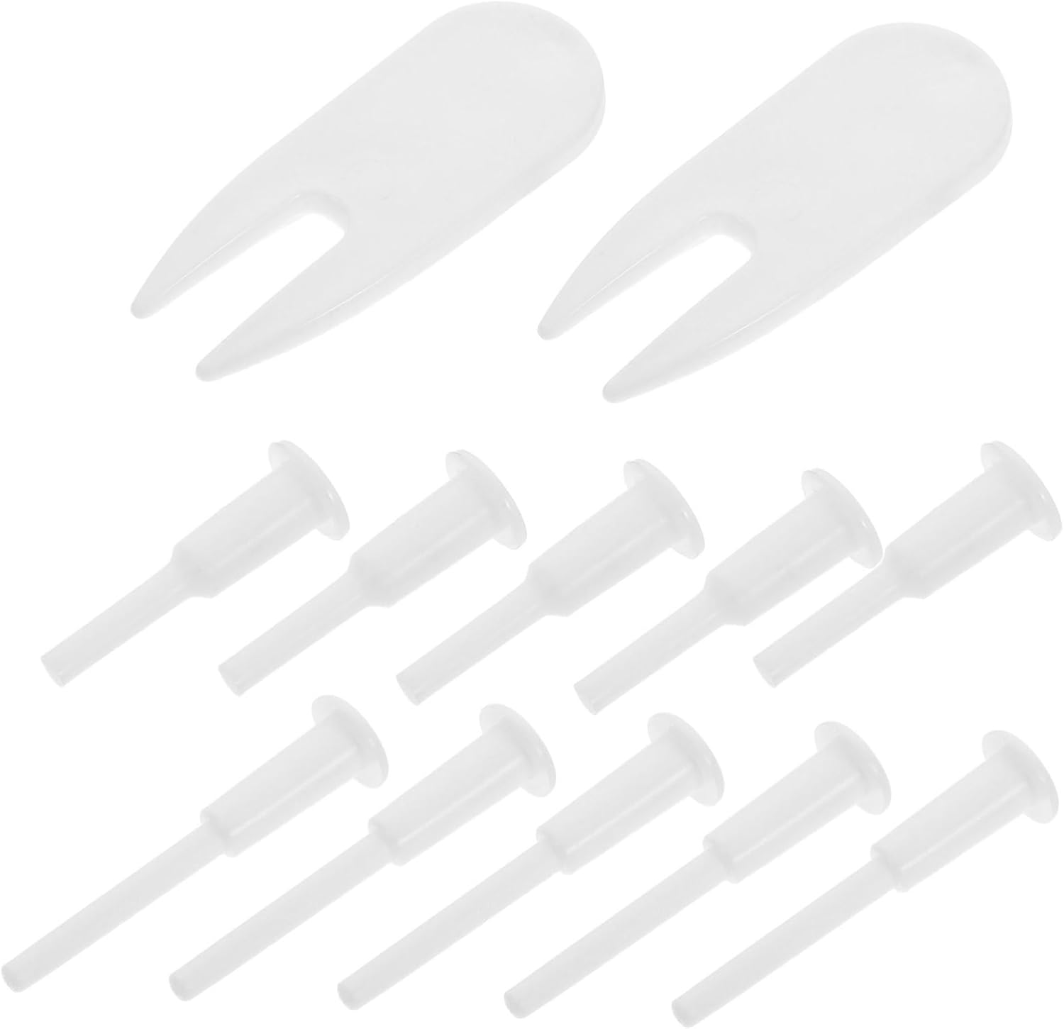 Toyvian 12pcs Yoga Ball Plug Replacement Kit Durable Inflatable Balls Accessory with Nozzles Pins Fitness Gym Air Stopper Valve for Maintenance