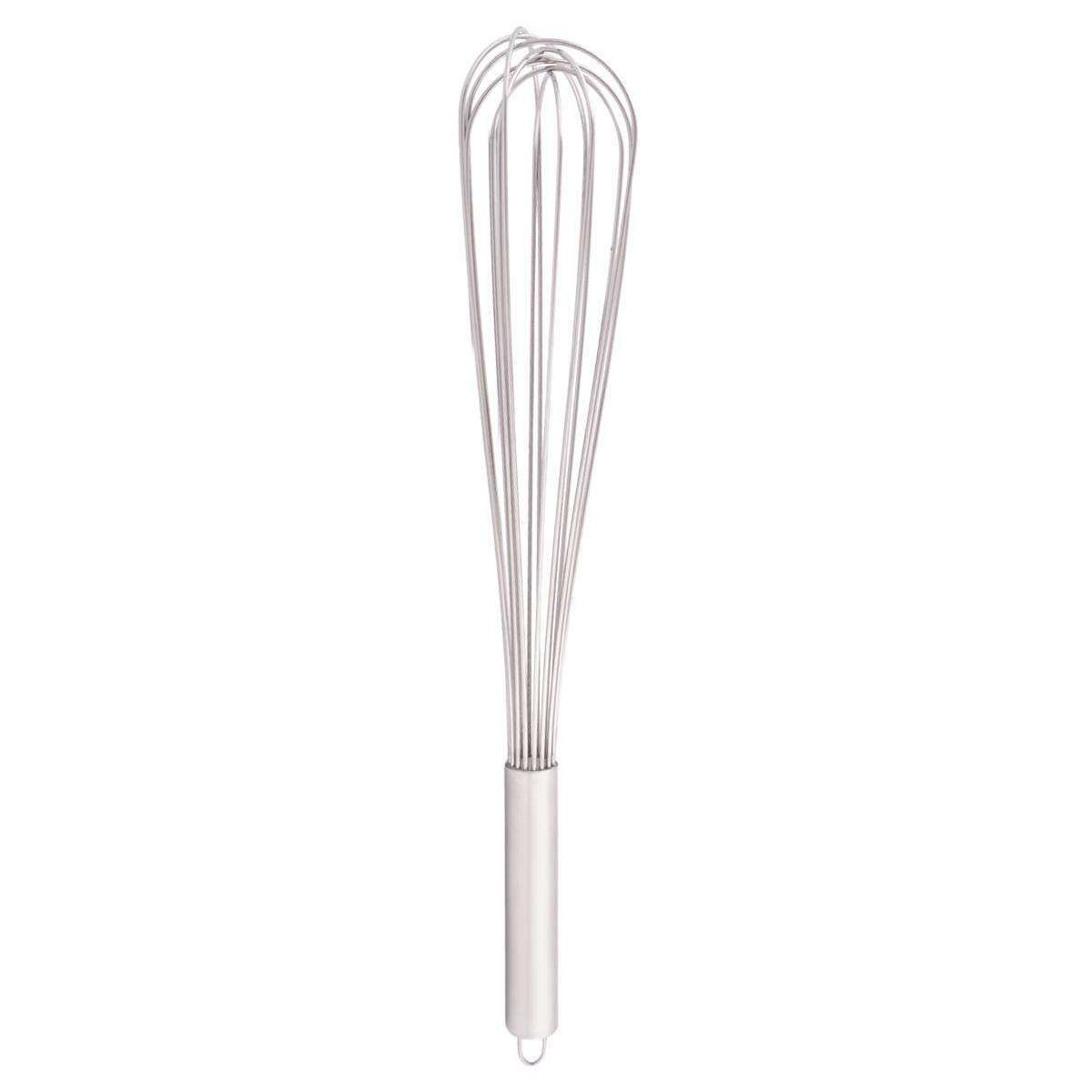 Home Stainless Steel Kitchen Wire Whisk 45 cm, Silver - Inw-45