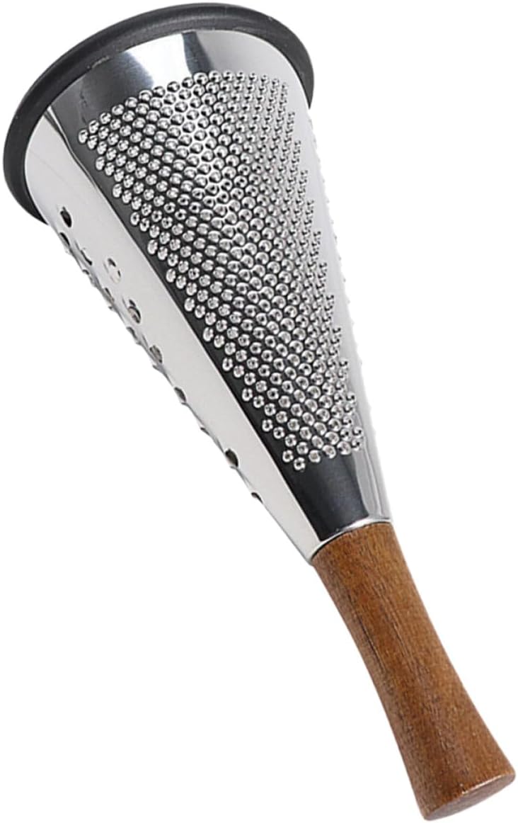 Steel Vertical Handle with Grater Wooden Stainless Cheese for Cheese Melon
