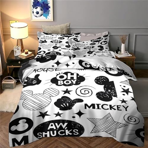Parure de lit effet 3D ultra douce en microfibre 135x200cm - 6