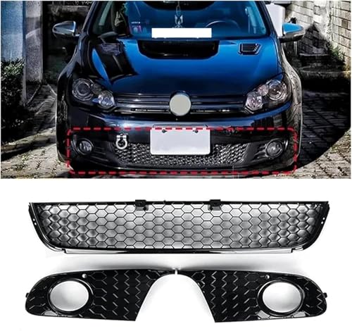 Rejilla antiniebla para coche Golf 6: sustituye tu cubierta rota del parachoques delantero 5