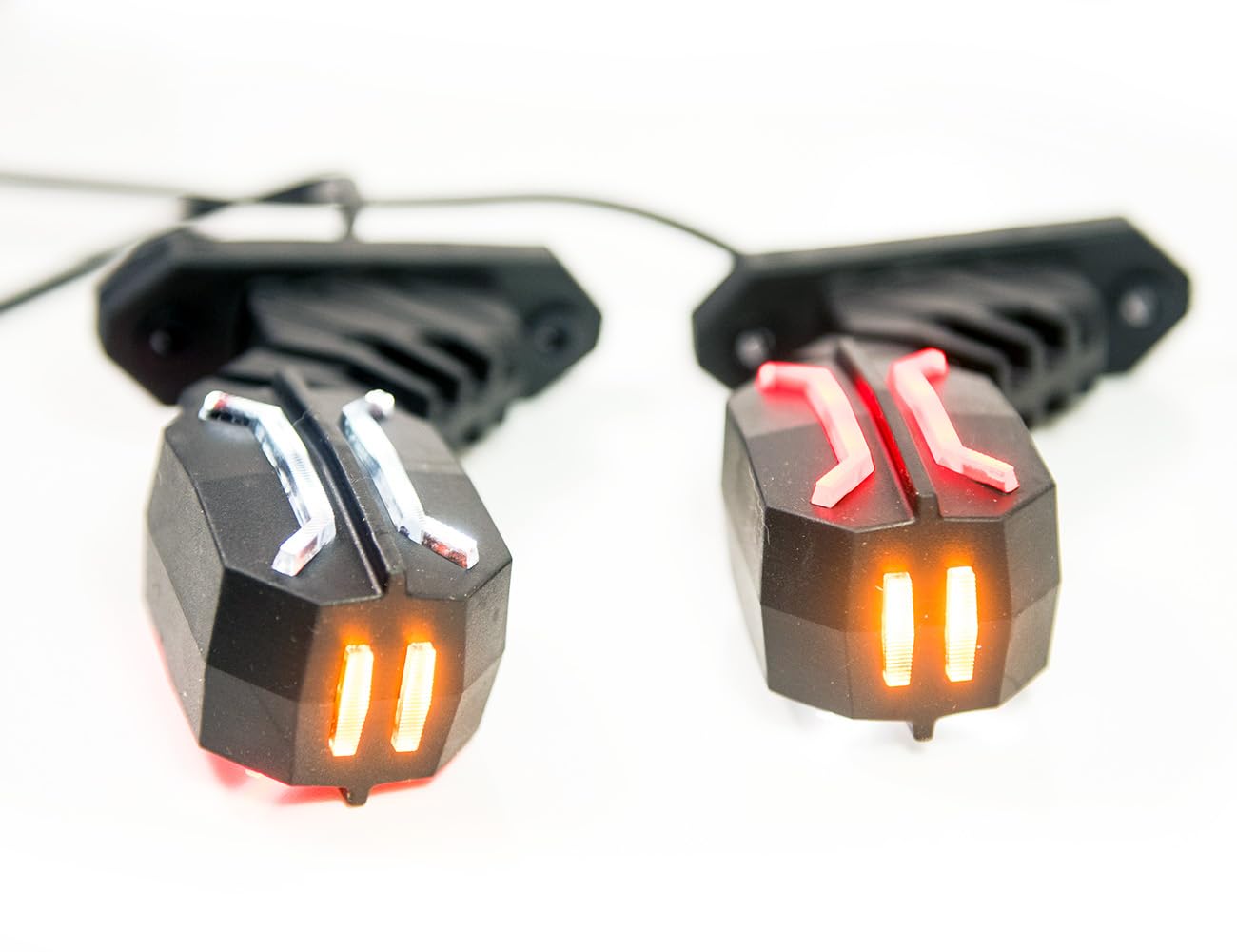 2 x LED gomma marcatore luce laterale moderna 12V 24V con E-mark Posizione luce auto camion caravan KFZ lampada luce bianco rosso arancio