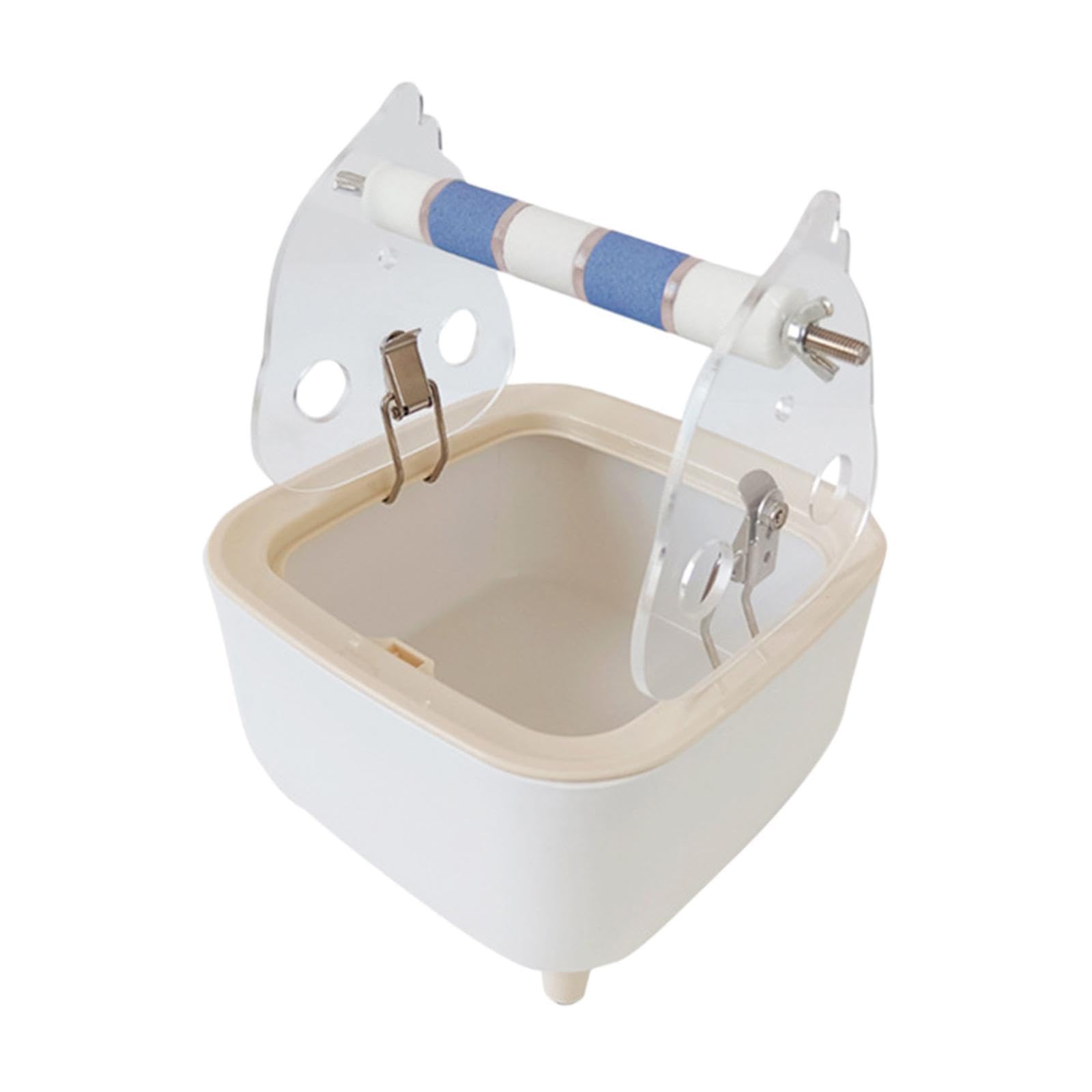 2 set di supporti per WC a punto fisso per pappagalli, ara, cacatua, blu