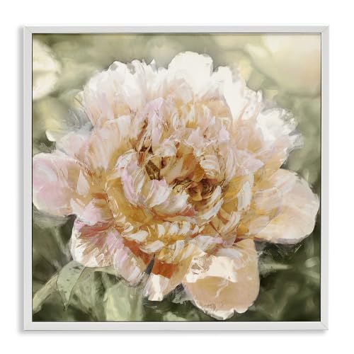 Floral Blossom Nature Scenery, 12 x 12 Inch Framed Giclée Print