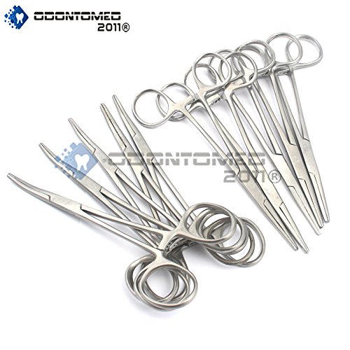 OdontoMed2011 10 Assorted Kelly Locking HEMOSTAT Forceps 5.5