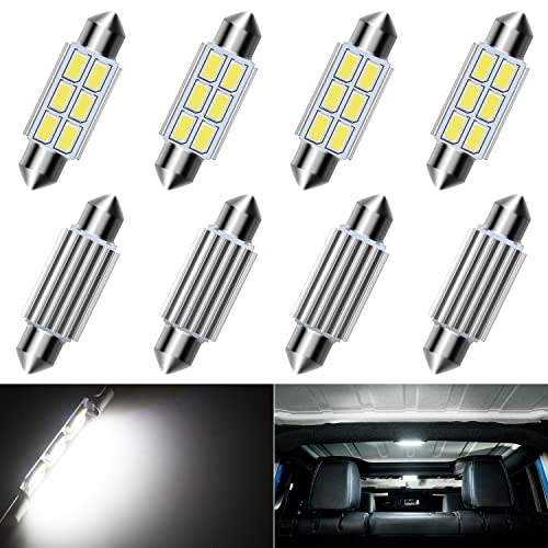 C5W 41 MM LED 5630 6SMD Voiture Ampoule toit 211-2 578 212-2 ODB Plafonnie la lumière de plaque d'immatriculation DC 12V Blanc Pur 6000K LED Dome Festoon Cover