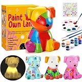 Paint Your Own Dog Lamp Kit - Art & Crafts Painting Kits for Kids, DIY Puppy Crafts Night Light,Art Supplies School Activities,Easter Christmas Birthday Creative Gift for Boys Girls Ages 4 5 6 7 8+