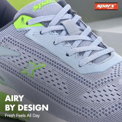 Image of SPARX Sports Running Shoes for Men - Lightweight Breathable Lace-Up Athletic Shoes with Cushioned Comfort, Shock Absorption, Durable Grip, Flexible Sole & Everyday Walking Performance