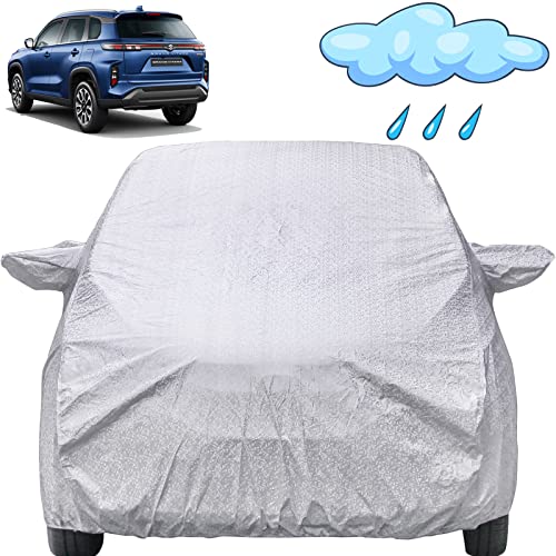 Image of Autofact Waterproof Car Body Cover Compatible with Maruti Grand Vitara with Mirror Pockets (Shinning Silver)