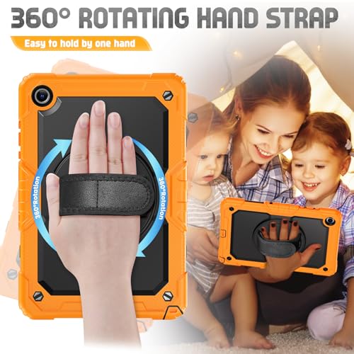 Coque Samsung Galaxy Tab A11+/A9+ Plus SEYMCY antichoc orange - 4