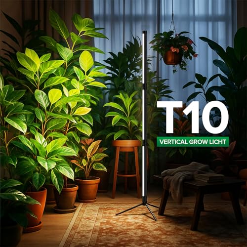 SANSI T10 Standing Grow Lights for Indoor Plants, Vertical Grow Light 4.4FT by SANSI - Used condition - Image 8