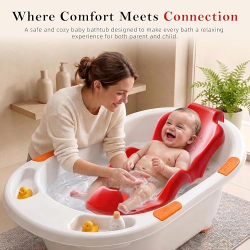 Image of StarAndDaisy Baby Bather Bath Chair for Newborns, 0-12 Months, Non-Slip & Comfortable Baby Bath Seat