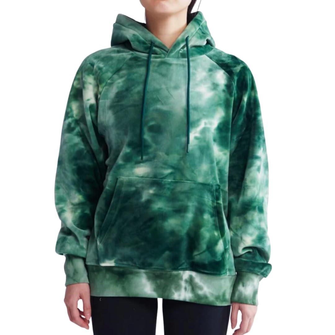 Spark Paws Human Hoodie - Premium Quality, Buttery Soft, Superior Comfort and Fit, Calming Fleece Interior, Suitable for All Styles – Green Skydye - S