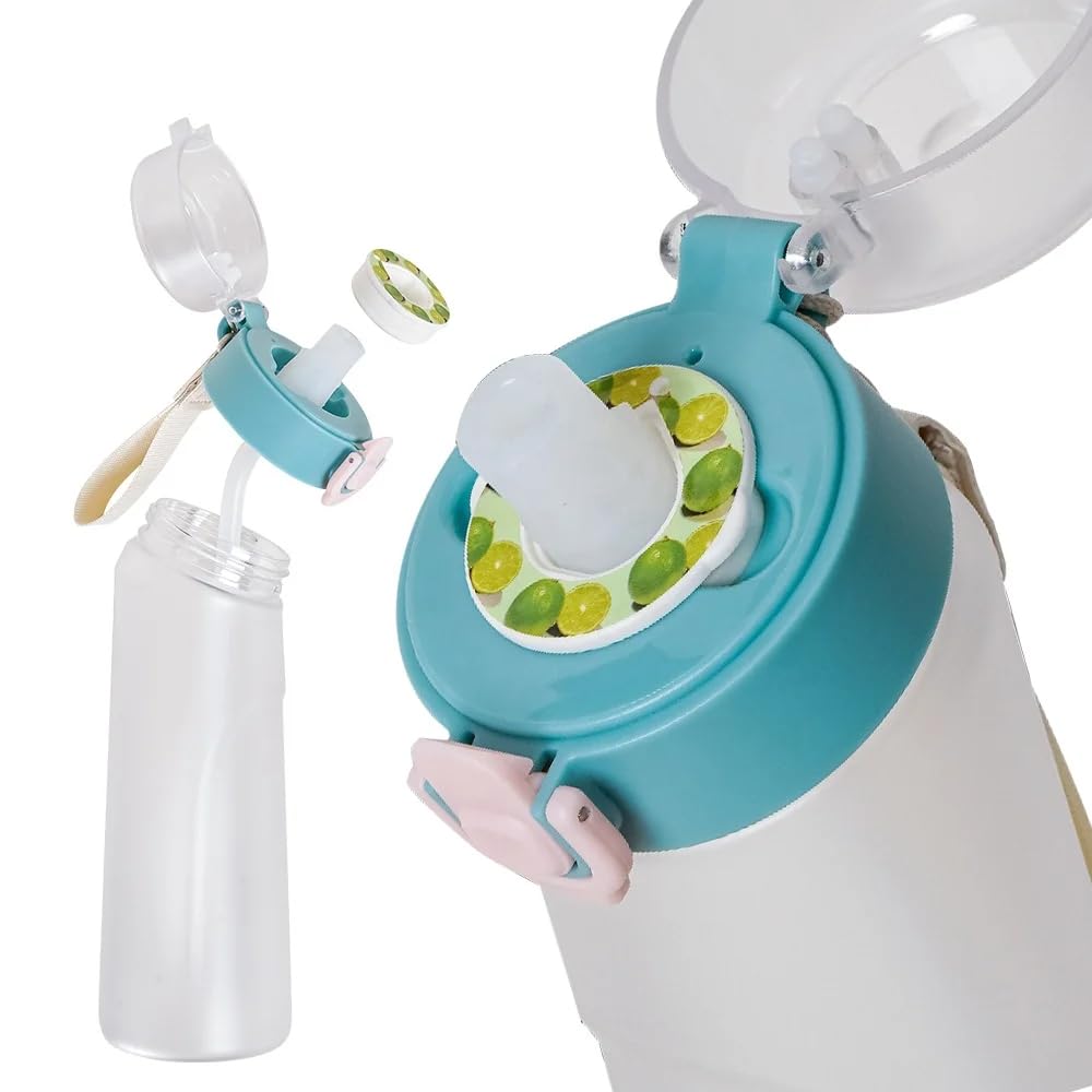 Water Bottle, Flavored Water Bottle, Air Water Bottle Flavor Pods, Leak Proof Cap, BPA Free, Ideal For Fitness, Sports Bottle, Yoga, Gym, Kids, (2 pods in random flavors)