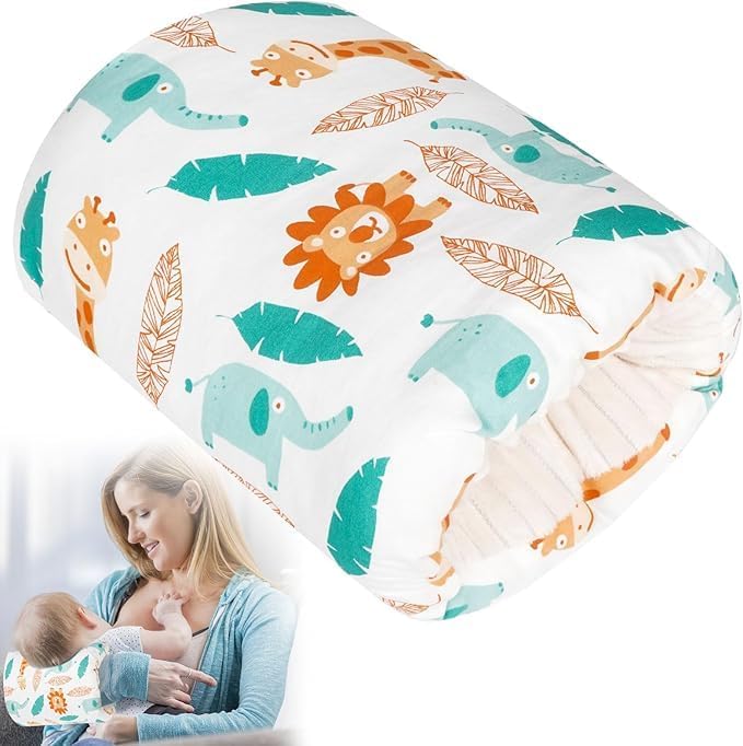 Bitnex Baby Nursing Arm Breastfeeding Pillow Soft Cotton Bottle Feeding Pillows,Infant Nursing Pillow for Newborn (Multi-Colour)-picture-20