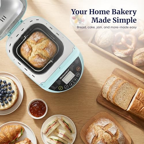 Elite Gourmet Programmable Bread Maker, 2 lb Loaf, 3 Sizes, 19 Presets incl. Gluten-Free, Dough & Jam, Delay Timer, Mint by Elite Gourmet - Image 7