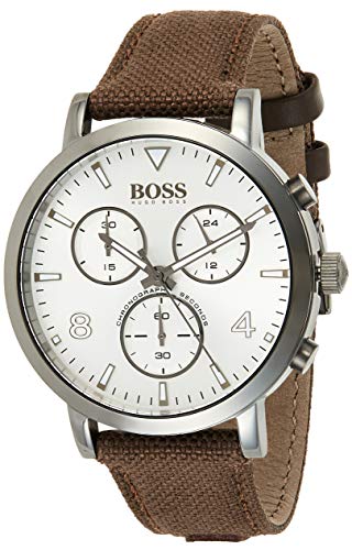 Preisvergleich Produktbild Hugo Boss Herren Chronograph Quarz Uhr mit Nylon Armband 1513690