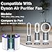 TP04 Replacement Filter for Dyson HP04 TP04 DP04 TP05 DP05 Air Purifi-er Sealed Two Stage 360° Pure Cool Fan Combi Glass HEPA Filter & Activated Carbon Filter (Not for HP07,TP01,TP02,TP07,HP09)