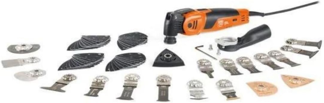 Fein MultiMaster MM 500 Start Oscillating Kit for Interior Construction and Renovation - 350W, Starlock Max Mount, QuickIn System, Lower Vibration, Constant Speed - 72295264090